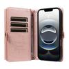 For iPhone 16e Case YIKATU YK-008 Zipper Wallet Leather Phone Cover with Shoulder Strap