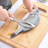 1/2 шт. скребок для чистки рыбы из нержавеющей стали с удобной нескользящей ручкой, зубчатый очиститель для удаления накипи для домашней кухни