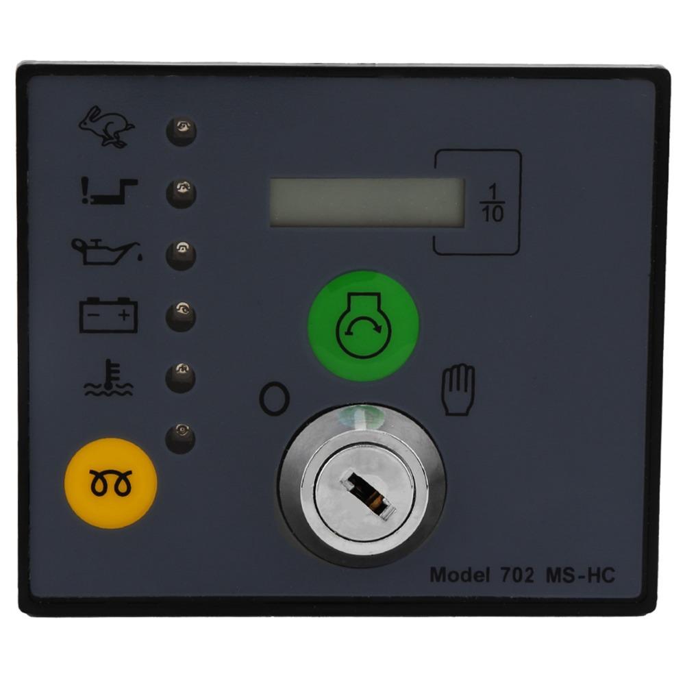 Manual Start Generator Control Panel LED Fault Indication Engine Monitoring Panel  For Generators