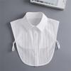 New Fake Victorian Stand Up Collar White Black Lace Collars Detachable For Women Blouse Lapel Shirt False Collar Woman