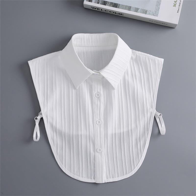 New Fake Victorian Stand Up Collar White Black Lace Collars Detachable For Women Blouse Lapel Shirt False Collar Woman