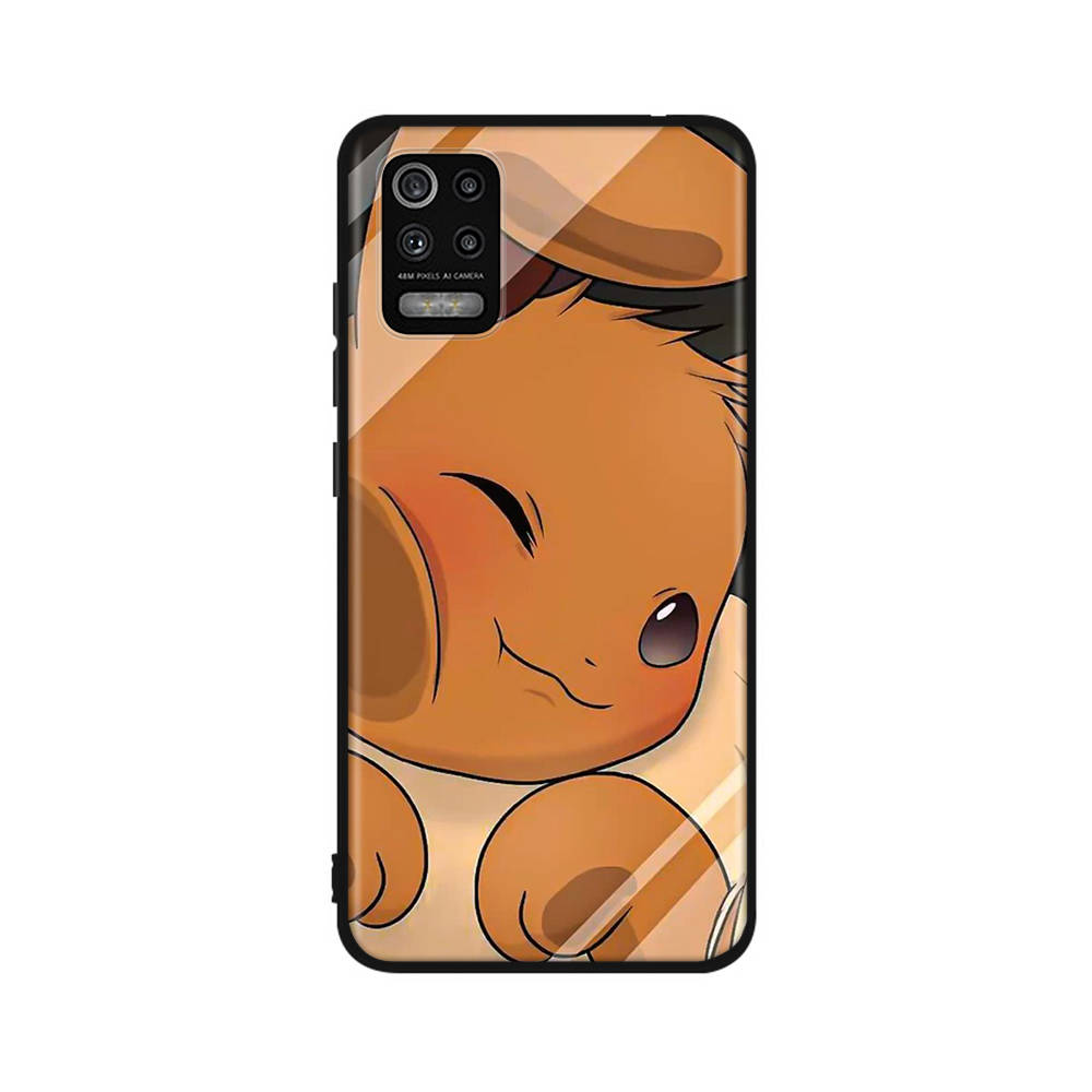 Чехол CT55 Eevee Pokemon для iPhone 16 15 Plus 14 13 12 11 Pro 8 7 6S 6 SE 5S X XR XS Max Realme C30 C33 C31 9I Huawei P30 черный мягкий чехол