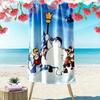Frosty the Snowman 2D Flat Print Beach Towel, Large Soft Quick Dry Towel for Beach Camping SwimmingXSTJ0915014