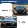 For Mercedes Benz C-Class C205 W205 A205 2015 2016 2017 2018 Automotive Front Bumper Spoiler Lip Divert Body Modification Kit