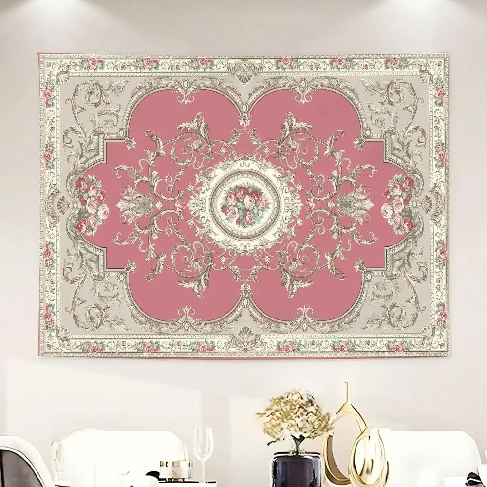 Gorgeous Classic Retro P-Persian Carpet Style Tapestry Washable Soft Tapestry Wall Art Decor for Living Home Room Bedroom