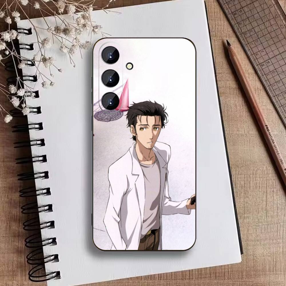 Чехол для телефона STEINS GATE D-Rintaro O-Okabe для Samsung Galaxy A73,A21s,A22,A31,A52,A53,A71,A41 Мягкий черный корпус