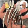 Профессиональные ножницы для кутикулы из нержавеющей стали, средство для удаления омертвевшей кожи, маникюр, изогнутое лезвие, кусачки для ногтей, инструмент для нейл-арта для салона красоты