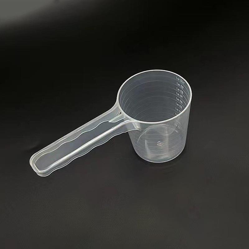 Clear Scale Pet Food Measuring Spoon Plastic for Cat Dog Accurate Feeding Portion Control for Home Use