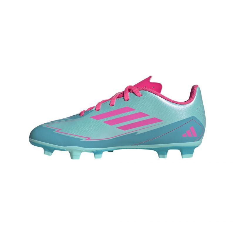 Adidas f50 club messi fg/mg soccer shoes synthetic blue/pink