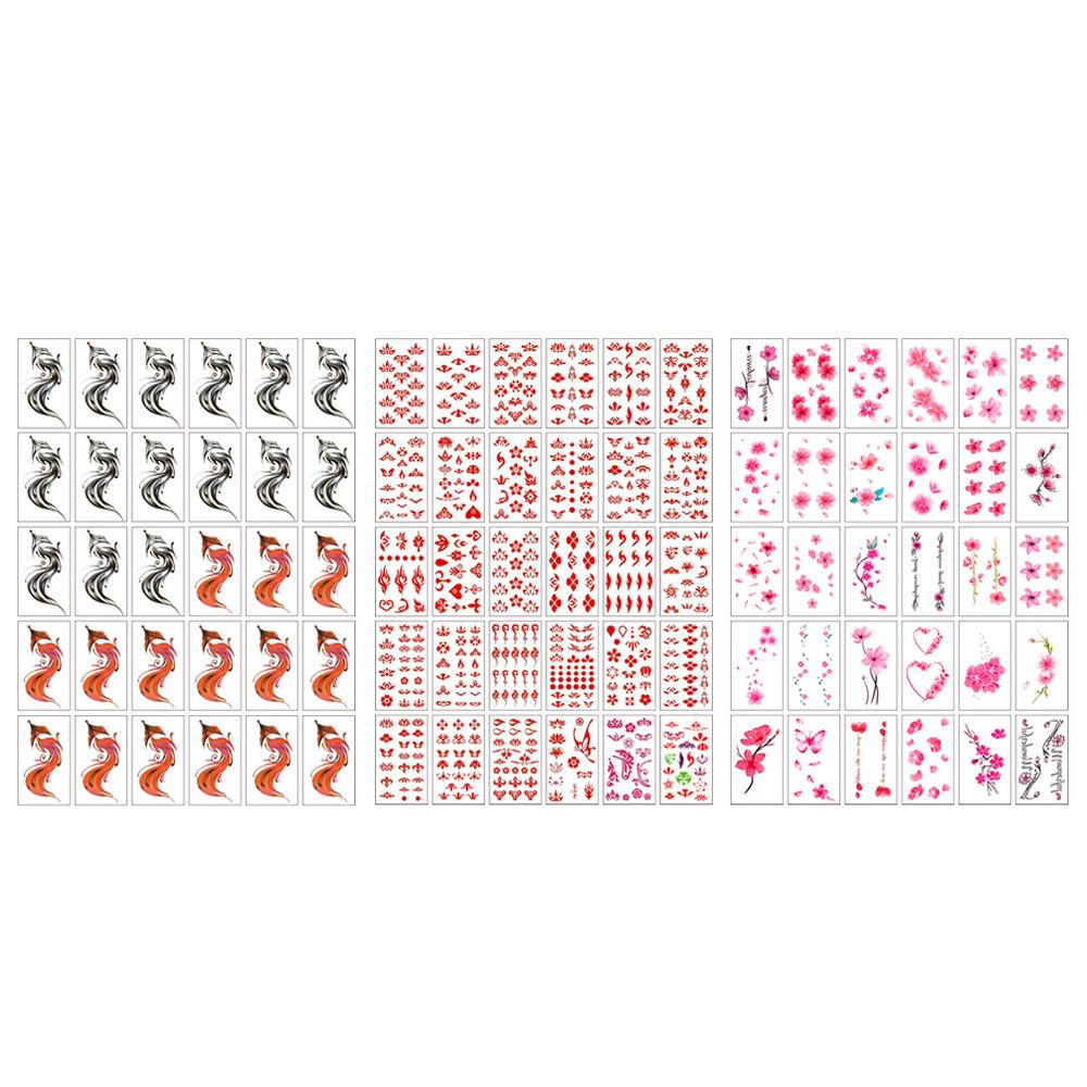 Стойкие Водостойкие Цветные Рисованные Татуировки Наклейки Временные Татуировки Поддельные Тату Наклейки для Тела
