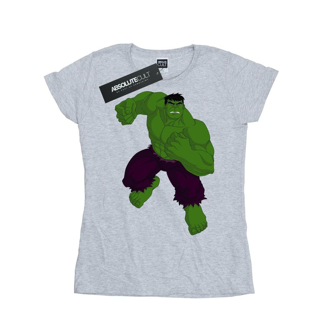 Marvel Womens/Ladies Hulk Pose Cotton T-Shirt