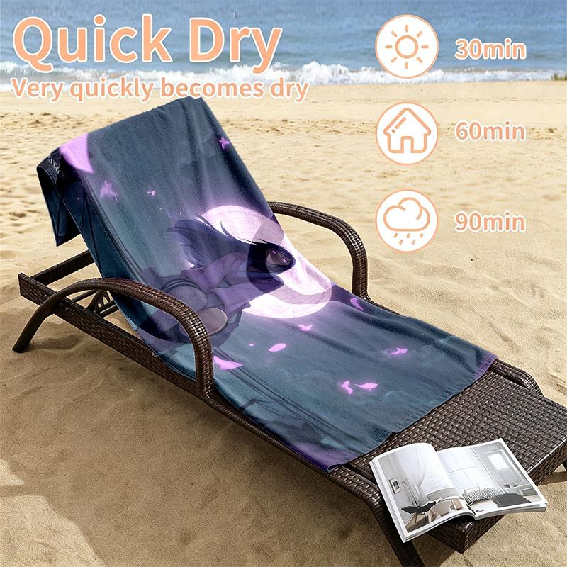 Hyuga Hinata Beach towels also serve as bath towels summer essential a musthave for the outdoors the beach and the pool