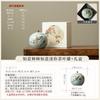 Hand-painted persimmon ceramic tea can Small sealed storage tea can Mini small tea can Portable tea can Fragrant powder balm jar