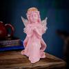 Home Decor Showpiece | Winged Girl Statue for Home Decor Item | Fairy Girl Statue for Home Shelves Decor Showpiece (Angel Pink BS)