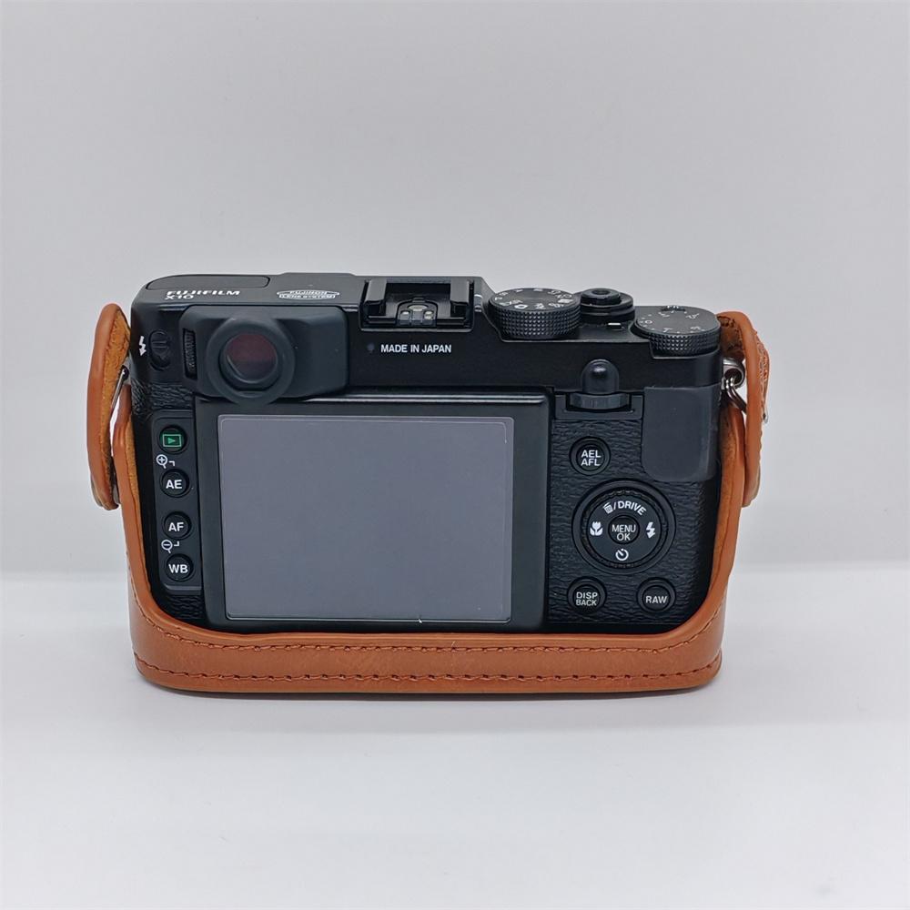 Чехол-сумка из искусственной кожи для камеры Fujifilm X10 X20 Fuji x10 x20, защищающий все тело, с ремешком