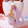 Good Fortune Key Ring Holder Rhinestone Lucky Bag Car Keychain Money Bag Keychain  Car Key Pendant