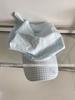Summer new plaid star strap headscarf hat children big head circumference sunshade sunscreen face small cap