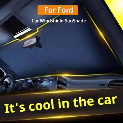 Автомобильные солнцезащитные шторки на лобовое стекло для Ford Focus 3 4 St Fiesta Fusion Kuga Ecosport Mondeo Mk3 Mk4 Защита переднего окна автомобиля от солнца