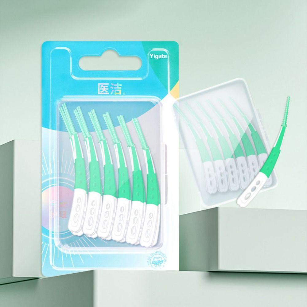 60Pcs Tooth Cleaning Orthodontic Interdental brush Soft Bristle Tooth Cleaning Device  Unisex