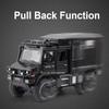 1:Масштаб 28 Unimog U5000 Land Rover Defender Модель Игрушечного Автомобиля Резиновые Шины Литой Сплав Звук Свет Внедорожник Детская Игрушка