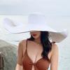 oversized sun hat giant hat Sanya travel vacation seaside photo shading Internet celebrity hat sun protection versatile
