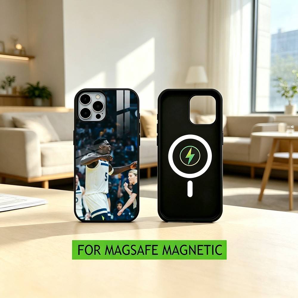 Чехол для телефона Antman 5 Anthony Edwards с изображением баскетболиста для iPhone 17, 16, 15, 14, 13, 12, 11 Plus, Pro, магнитный, с поддержкой беспроводной зарядки MagSafe