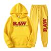 Мужской роскошный repliki men Set RAW Hat Running Hoodie Sweatpants 2PK Осень Зима Повседневная шерстяная спортивная одежда