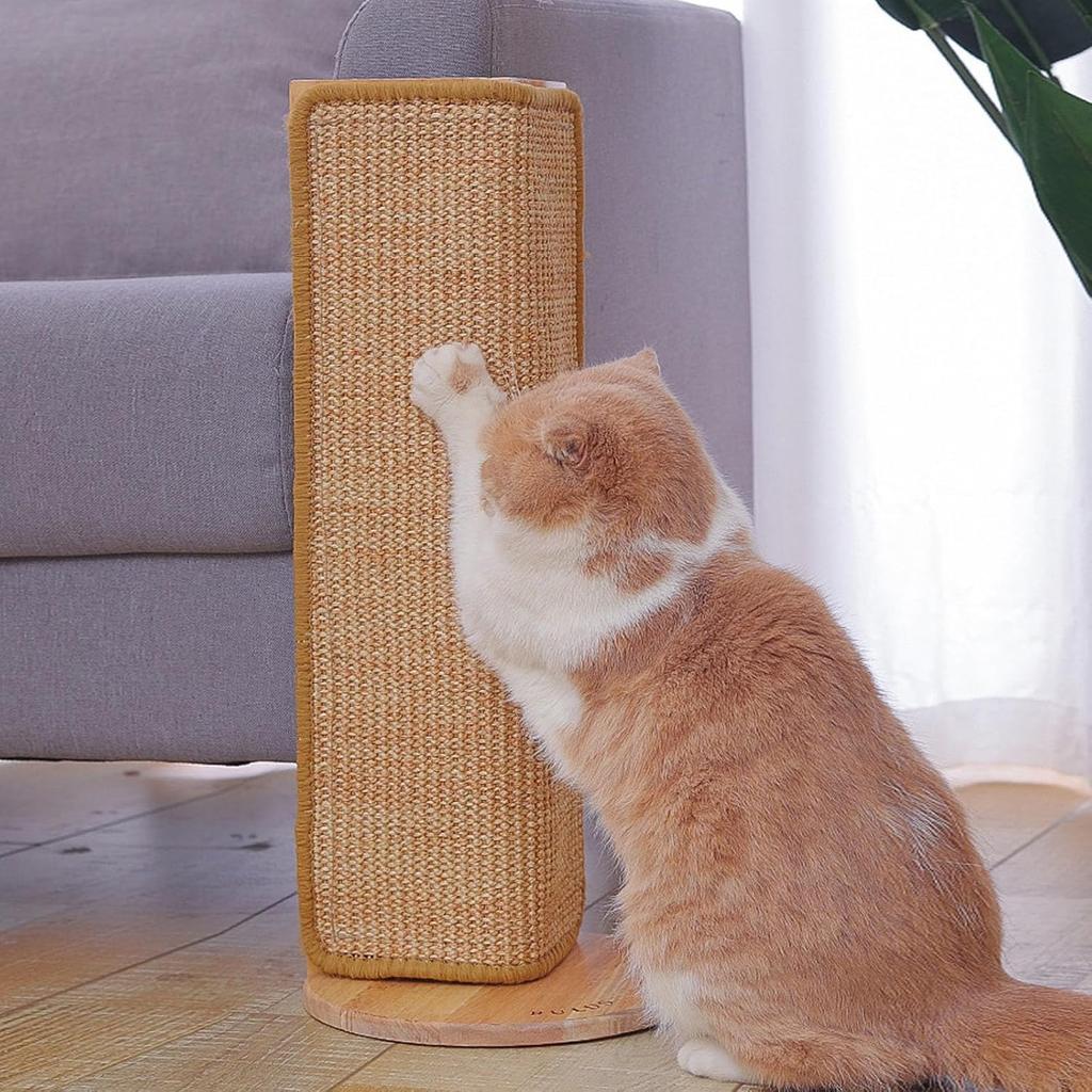 Cat Scratching Post Corner Sisal Scratcher 20.5in Wall Sofa Protector
