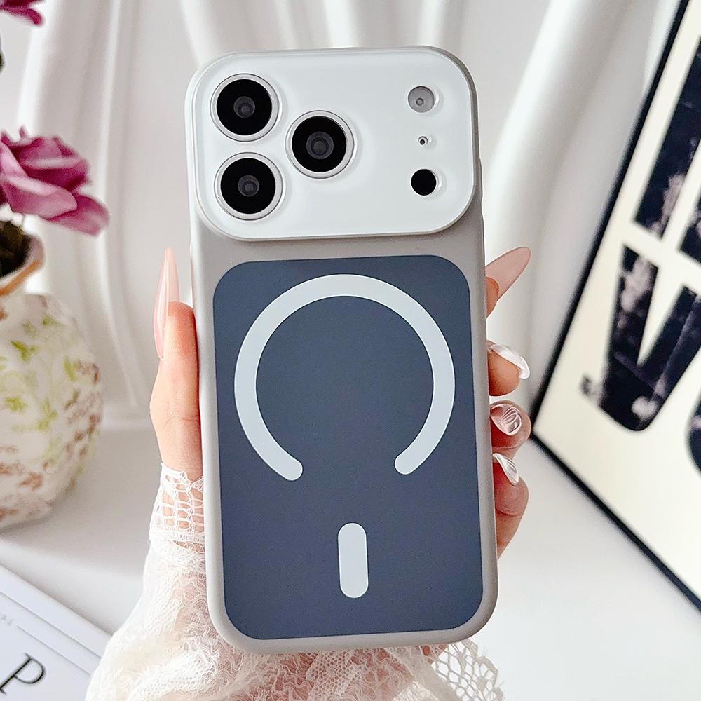 Dopamine Contrast Color For Magsafe Magnetic Case For iPhone Air 17 16 15 14 13 12 11 Pro Max Camera Protection Matte Back Cover