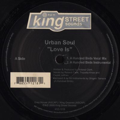12-дюймовая пластинка URBAN SOUL - Love Is KSS1218 King Street Sou 2005 США Танцевальная и электронная музыка Б/у