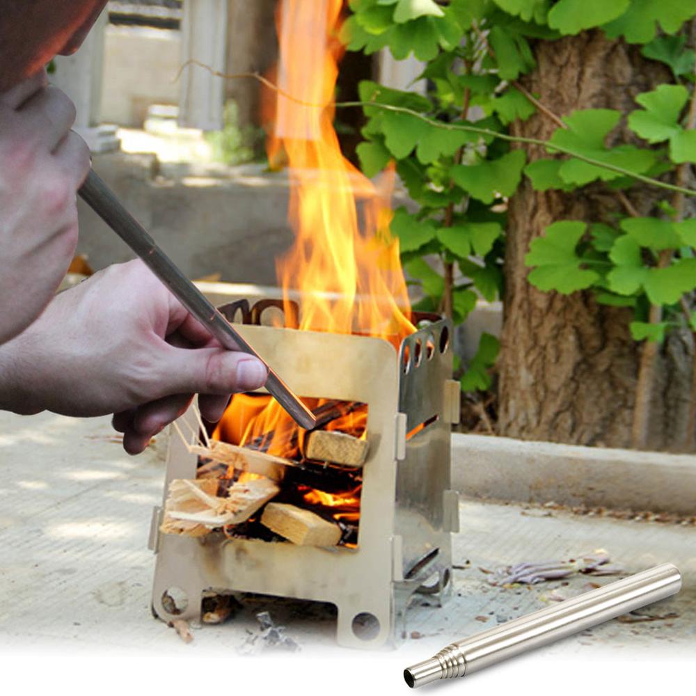 Fire Blowing Tube Outdoor Collapsible Fire Tool Campfire Tool