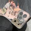 Shockproof TPU Case For iPhone 17 16 Pro 15 14 13 12 Pro Max 11 Transparent Soft Silicone Cartoon Flower Printed Phone Cover