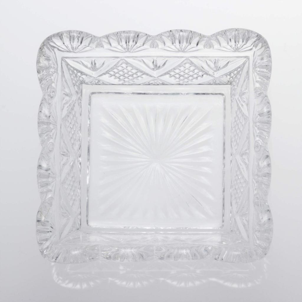 Toyo Sasaki Glass Японский Маленький Квадратный Набор Маленьких Соусниц Маленький Квадратный Глубокий Стеклянный Столовый Сервиз TS44022 Тарелка, Пиала, Пиала, 6, Пиала, Тарелка, Подглядывающий,