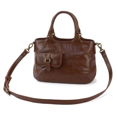 Сумка через плечо 2WAY из натуральной кожи Baton Brown [Dakota] женская DA-1034150-40