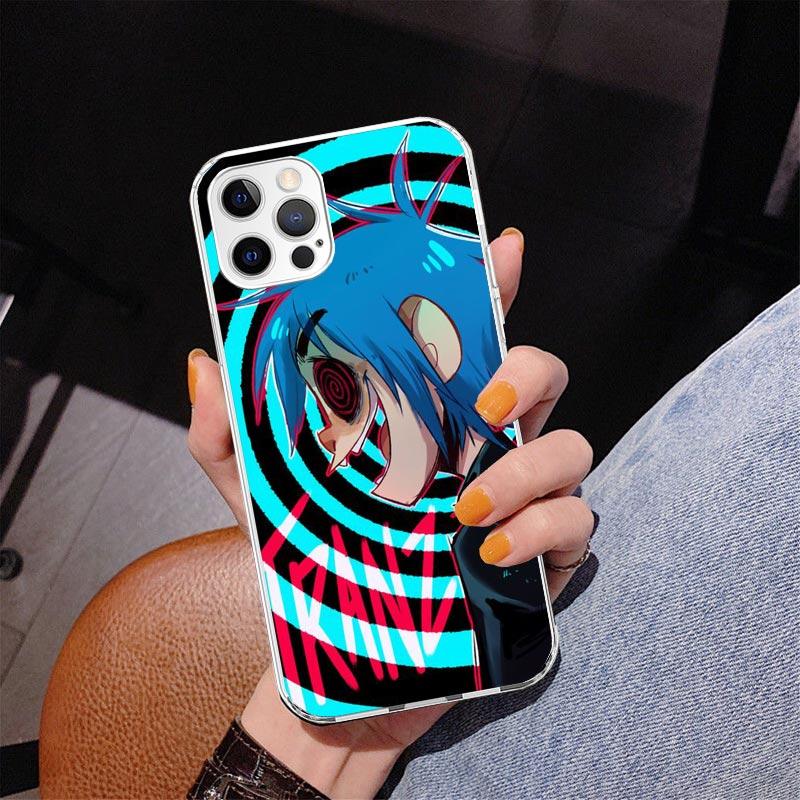 Чехол для телефона Gorillaz Anime для iPhone 17 Air 16 Pro Max 16E 15 + 14 Plus 11 12 13 Mini 7 8 SE Подарок Печать Чехол Fundas 17 Air 16 P