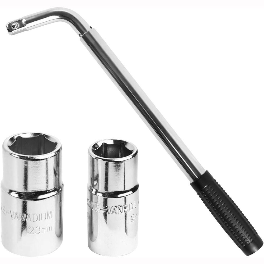 21/23mm Telescoping Lug Wrench With Sockets Wheel Wrench Tools Car Repair Tools Car Repair