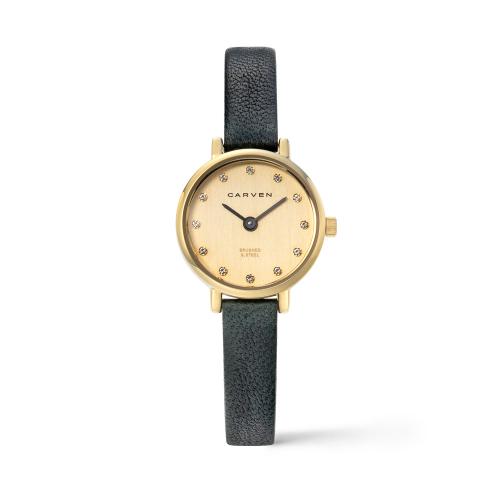 [Часы CARVEN] Женские кожаные часы CARVEN CV623-YE/R.GN