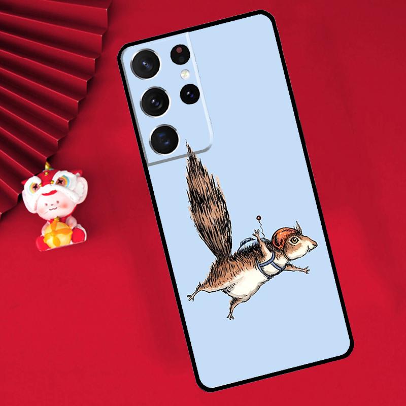 Cartoon Animal Squirrel Case For Samsung Galaxy S24 S26 Ultra S21 S22 S20 S23 S25 Ultra Plus S10 S25 FE Cover Funda