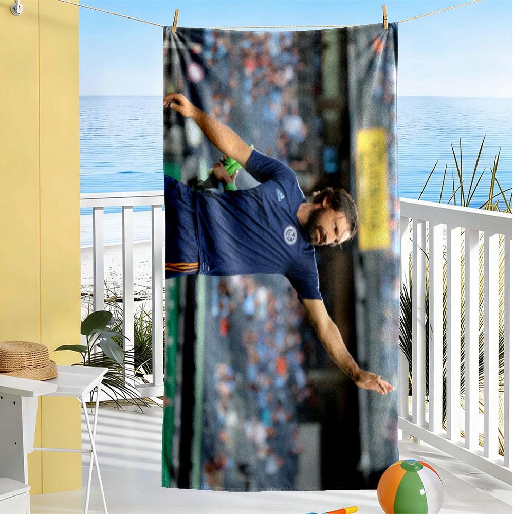 Manchester City Goalkeeper Celebration Beach Towel High Absorbency & Quick-Dry Comfortable Lightweight