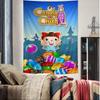 CCandy CCrush SSaga Cartoon Tapestry Art Science Fiction Room Home Decor Art Home Decor