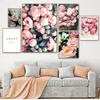 Canvas Painting Nordic Decor Elegant Peony Flower Phrase Poster And Print Wall Art Picture For Living Room Home Decoration