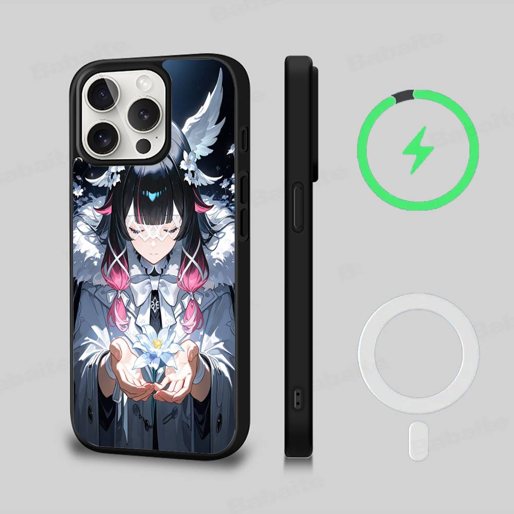 Genshin Impact Коломбина Для Magsafe Чехол для телефона Для IPhone 17 Air 16 15 14 13 12 11 Pro Max Plus Ударопрочный чехол