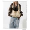 2024 Новая модная парусиновая сумка большой вместимости, женская осенне-зимняя сумка Forest Moe, простая сумка через плечо на одно плечо, женская сумка