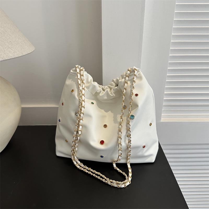 IELGY Женская портативная вместительная сумка-ведро, модная сумка через плечо под мышкой