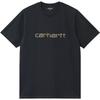 Carhartt WIP Удобная футболка с логотипом и буквой, круглый вырез, короткий рукав, унисекс, топ I035700-3PL-XX