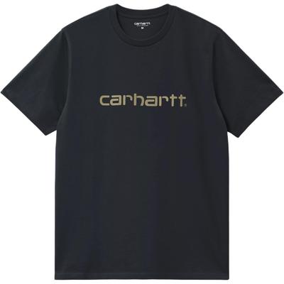 Carhartt WIP Удобная футболка с логотипом и буквой, круглый вырез, короткий рукав, унисекс, топ I035700-3PL-XX