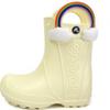[Обувь Crocs] Детские резиновые сапоги Crocs Handleit Rainbow для малышей, резиновые сапоги для дождливого сезона, кремовые, 211118 76o