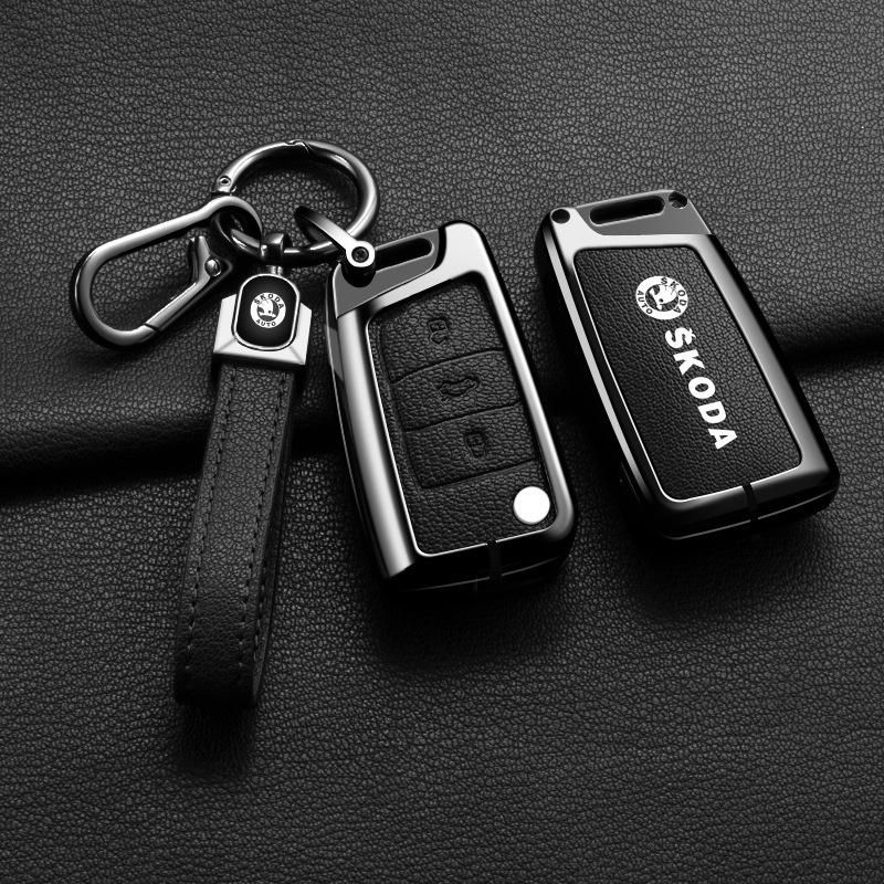 Чехол для ключей для SAIC Skoda: Отличный держатель для пульта дистанционного управления Octavia Kodiaq Kamiq