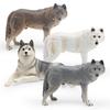 Realistic Animal Wolf Figurine Pvc Collectible Toy For Kids Learning And Play