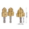 3pcs Hexagon Shank Water Pipe Expansion Drill 1/4 Inch Hex Shank Stepped Drill Bit  PPR Water Pipe